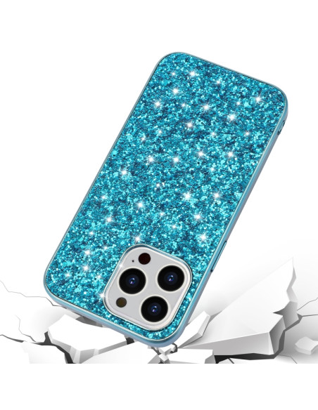 Cover iPhone 13 Pro TPU Antiurto Glitter Rose Oro | Melacompro