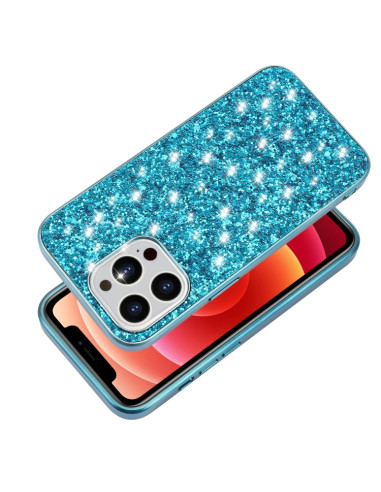 Cover iPhone 13 Pro TPU Antiurto Glitter Argento | Melacompro