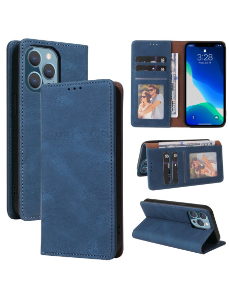 Cover iPhone 13 Pro Max Pelle PU Blu | Melacompro
