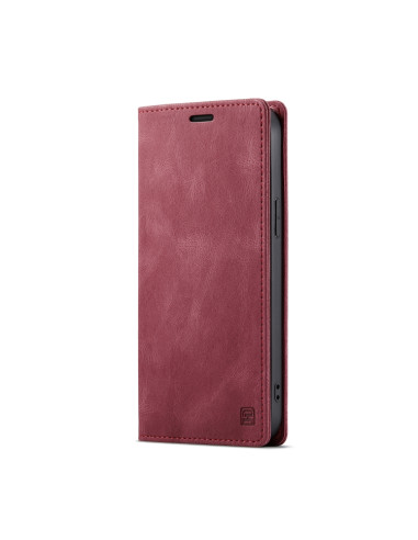 Cover iPhone 13 Pro PU Leather Flip Wine Rosso | Melacompro