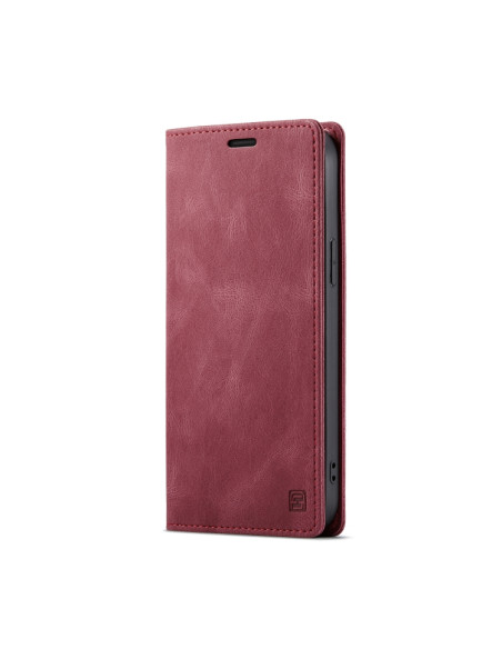 Cover iPhone 13 Pro PU Leather Flip Wine Rosso | Melacompro