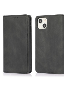 Cover iPhone 13 Pro PU Leather Flip Multicolore Nero
