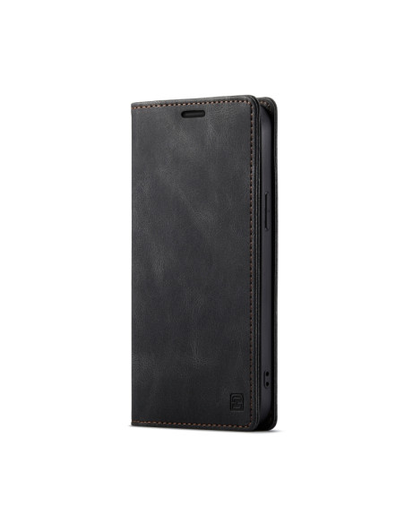 Cover iPhone 13 Pro PU Leather Flip Nero | Melacompro
