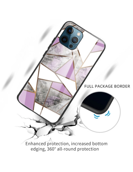 Cover iPhone 13 Pro Max Vetro Marmo | Melacompro