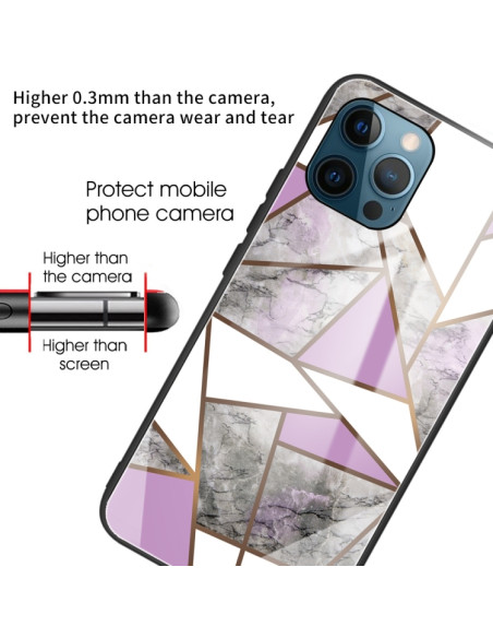 Cover iPhone 13 Pro Max Vetro Marmo | Melacompro