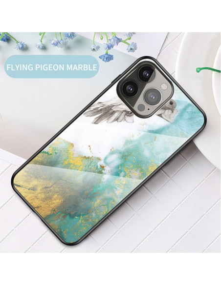 Cover iPhone 13 Pro Max Vetro Marmo | Melacompro
