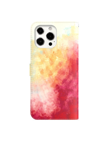 Cover iPhone 13 Pro Pelle Acquerello Spring cherry | Melacompro