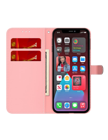 Cover iPhone 13 Pro Pelle Acquerello Spring cherry | Melacompro