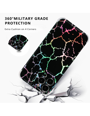 Cover iPhone 13 Pro Max Marmo Nero TPU | Melacompro