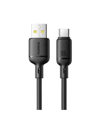 Cavo USB-C Baseus 100W 1m Silky Nero | Melacompro