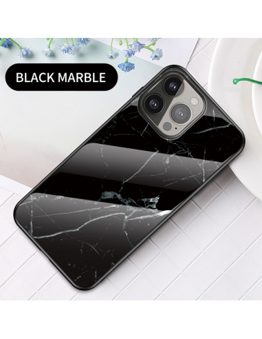 Cover iPhone 13 Pro Max Marmo Nero TPU | Melacompro