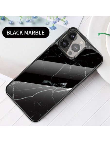 Cover iPhone 13 Pro Max Marmo Nero TPU | Melacompro