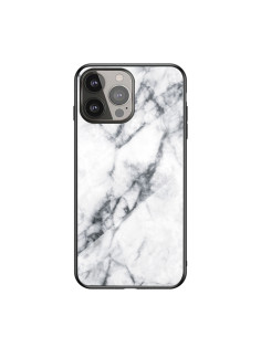 Cover iPhone 13 Pro Max TPU Marmo Nero Bianco