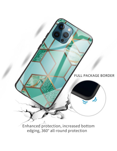 Cover iPhone 13 Pro Max Glass Verde | Melacompro