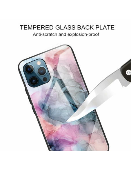 Cover iPhone 13 Pro Max Glass Marmo | Melacompro