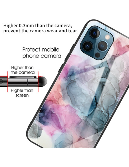 Cover iPhone 13 Pro Max Glass Marmo | Melacompro