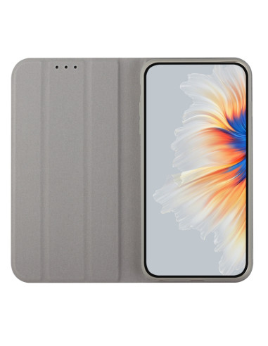 Cover iPhone 13 Pro PU Leather Flip Grigio | Melacompro