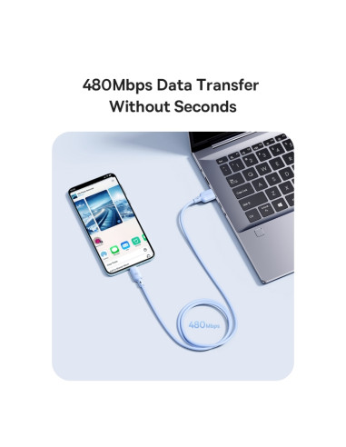 Cavo USB-C Baseus 100W 1m Silky Nero | Melacompro