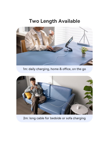 Cavo USB-C Baseus 100W 1m Silky Nero | Melacompro