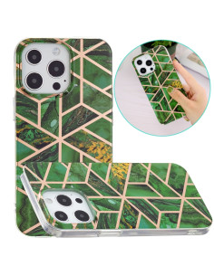 Cover iPhone 13 Pro TPU Rombi Verde