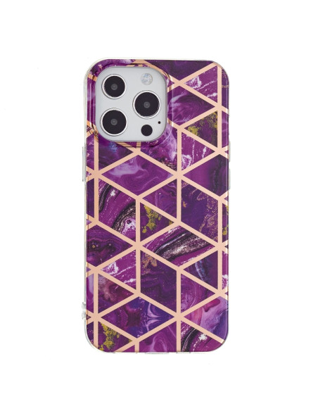 Cover iPhone 13 Pro TPU Rombi Viola | Melacompro