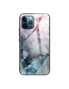 Cover iPhone 13 Pro Vetro Marmo Astratto Rosso Abstract light Rosa