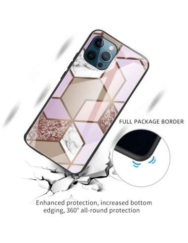 Cover iPhone 13 Pro Vetro Marmo | Melacompro