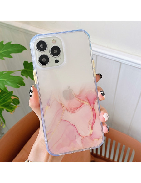 Cover iPhone 13 Pro TPU Antiurto Glitter Rosa | Melacompro