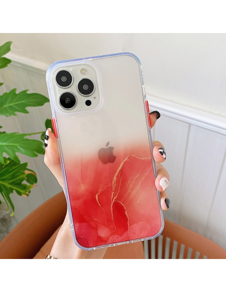 Cover iPhone 13 Pro TPU Antiurto Glitter Rosso | Melacompro