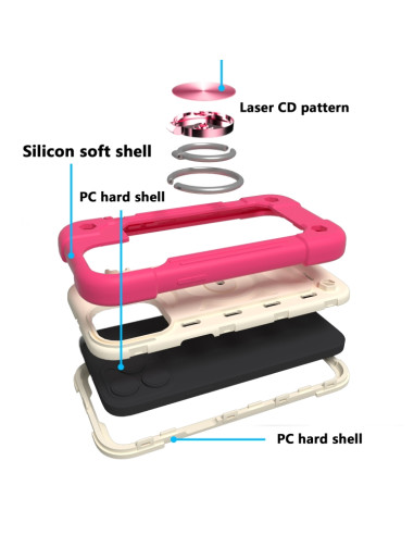 Cover iPhone 13 Pro Silicone Antiurto Rose Rosso | Melacompro