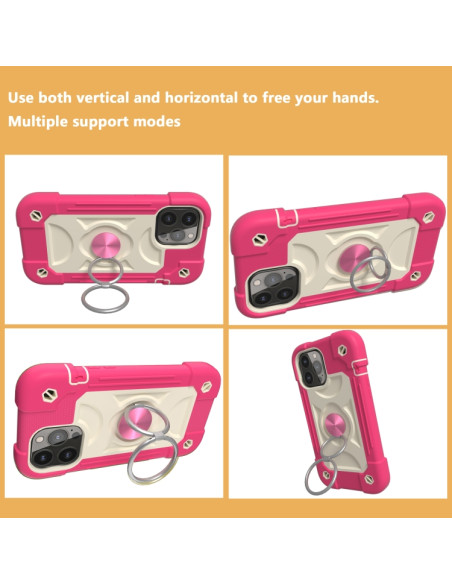 Cover iPhone 13 Pro Silicone Antiurto Rose Rosso | Melacompro