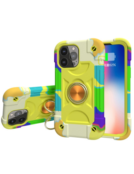 Cover iPhone 13 Pro Silicone Antiurto Colorful Giallo Verde | Melacompro