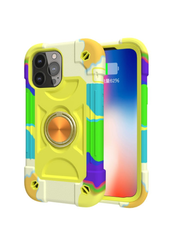 Cover iPhone 13 Pro Silicone Antiurto Colorful Giallo Verde | Melacompro