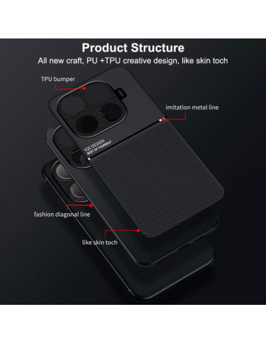 Cover Xiaomi 15T 5G PC TPU Magnetica Nero | Melacompro