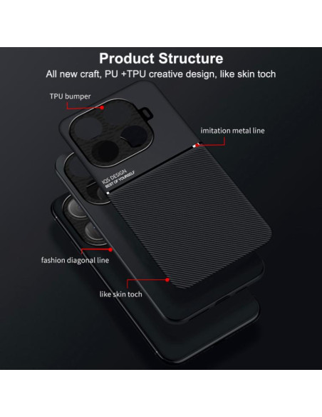 Cover Xiaomi 15T 5G PC TPU Magnetica Nero | Melacompro
