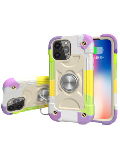 Cover iPhone 13 Pro Silicone + PC Antiurto Avocado Colorful beige