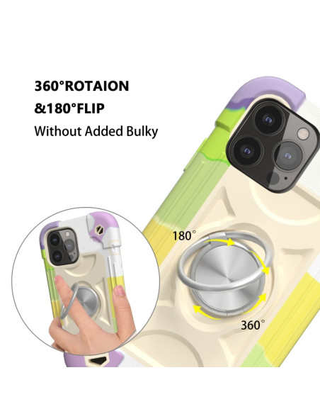 Cover iPhone 13 Pro Silicone Antiurto Colorful beige | Melacompro