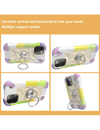 Cover iPhone 13 Pro Silicone Antiurto Colorful beige | Melacompro