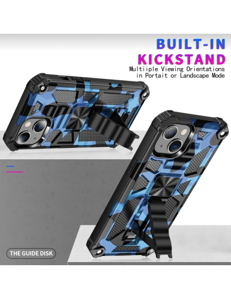 Cover iPhone 13 Pro TPU Antiurto Glitter Blu | Melacompro