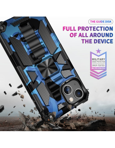 Cover iPhone 13 Pro TPU Antiurto Glitter Blu | Melacompro