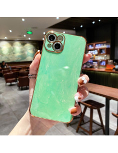 Cover iPhone 13 Pro Marmo Antiurto Rosso Verde