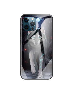 Cover iPhone 13 Pro Vetro Temperato e TPU Lupo