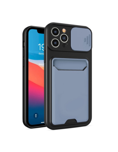 Cover iPhone 13 Pro TPU Antiurto Glitter Lavanda Grigio | Melacompro