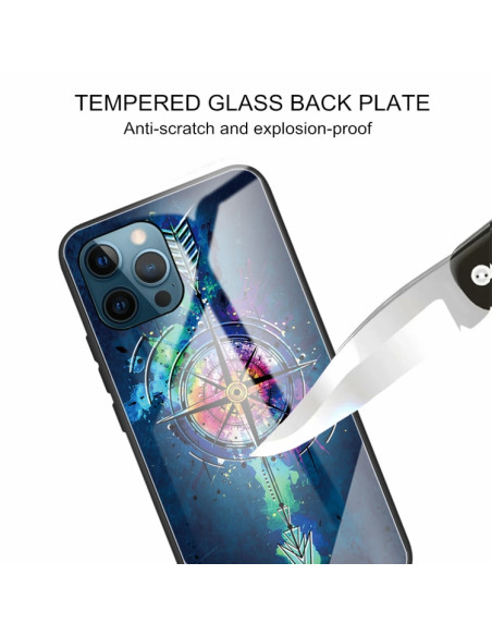 Cover iPhone 13 Pro Vetro Temperato Bussola | Melacompro