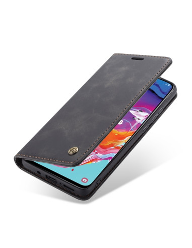 Cover Galaxy A70 Pelle Portafoglio Nero | Melacompro