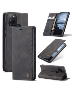 Cover Galaxy A21S Pelle Portafoglio a Libro Nero