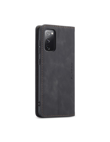 Cover Galaxy S20 FE Pelle Portafoglio Nero | Melacompro