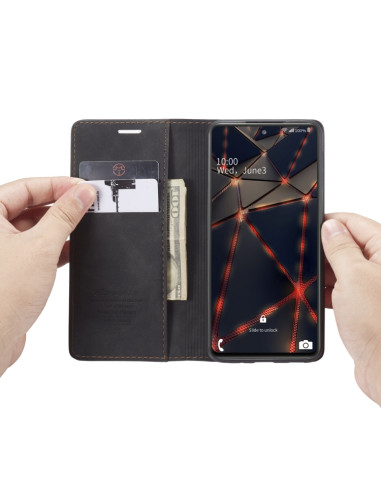 Cover Galaxy S20 FE Pelle Portafoglio Nero | Melacompro