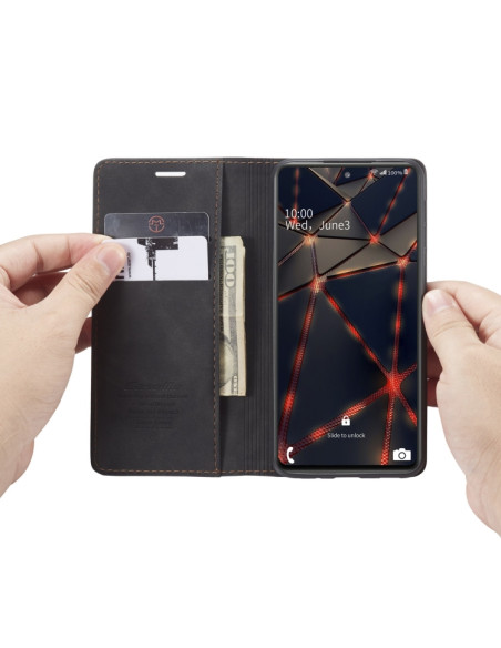 Cover Galaxy S20 FE Pelle Portafoglio Nero | Melacompro