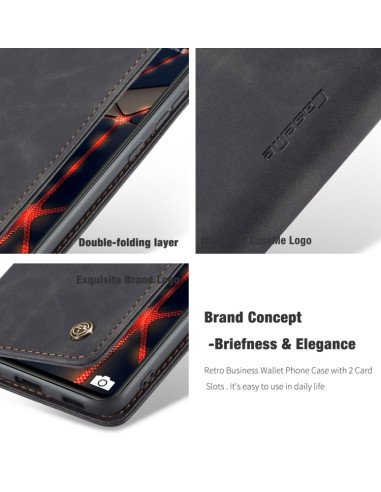 Cover Galaxy S20 FE Pelle Portafoglio Nero | Melacompro